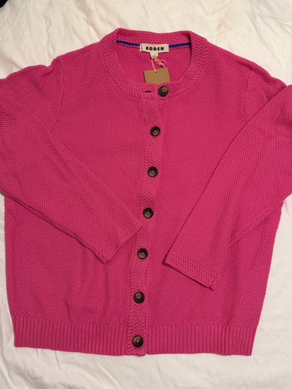 Boden Crochet Knit Cardigan NWT